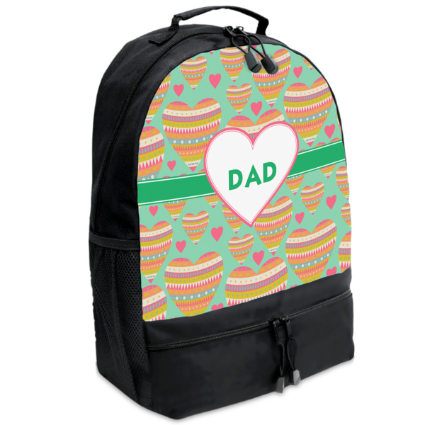 Custom Hearts Backpacks - Black (Personalized)