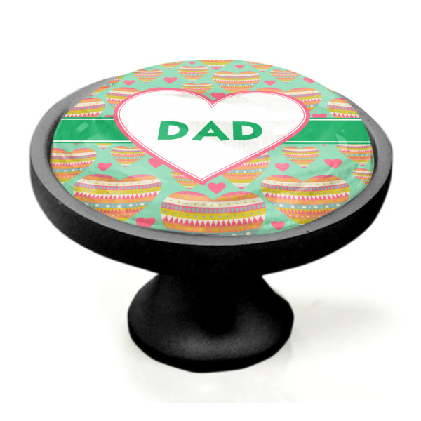 Custom Design - Black Custom Cabinet Knob (Side)