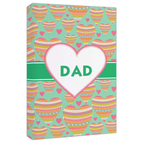 Custom Hearts Canvas Print - 20x30 (Personalized)