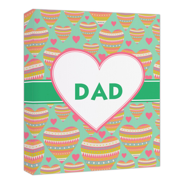 Custom Hearts Canvas Print - 20x24 (Personalized)