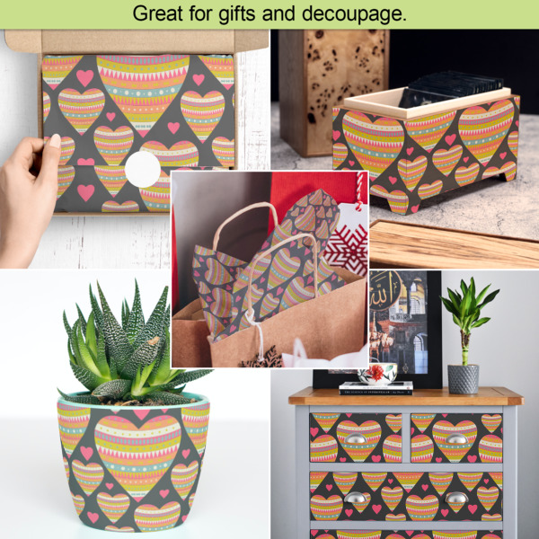 Custom Design - Tissue Paper - In Use Collage