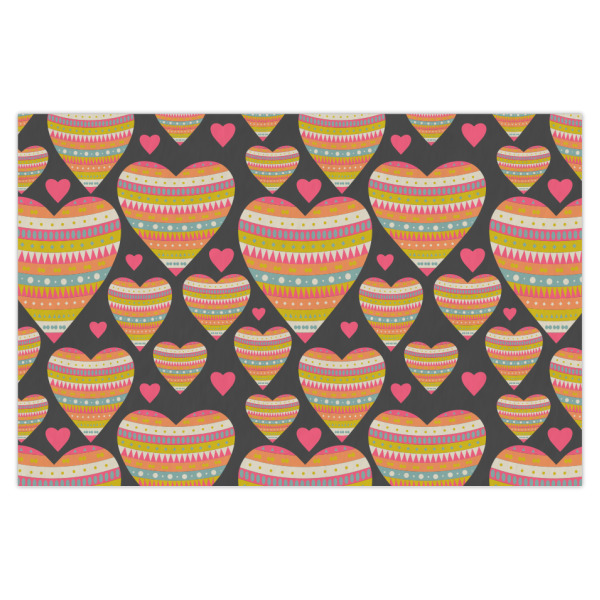 Custom Hearts Tissue Paper Sheets - X-Large - Heavyweight