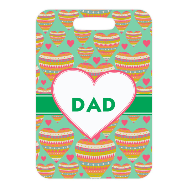 Custom Design - Metal Luggage Tag - Front Without Strap