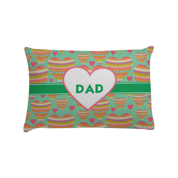 Custom Hearts Pillow Case - Standard w/ Monogram