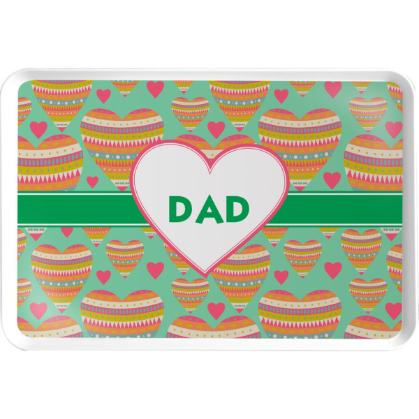 Custom Hearts Serving Tray w/ Monogram