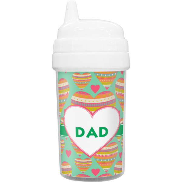 Custom Hearts Sippy Cup (Personalized)