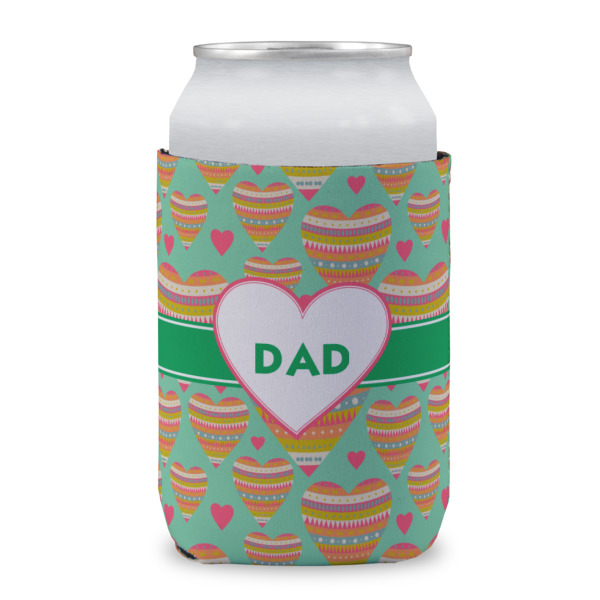 Custom Hearts Can Cooler (12 oz) w/ Monogram