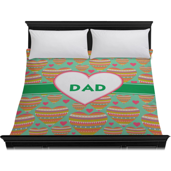 Custom Design - Duvet Cover - King - On Bed - No Prop