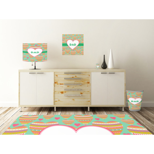 Custom Design - Square Wall Decal Wooden Desk