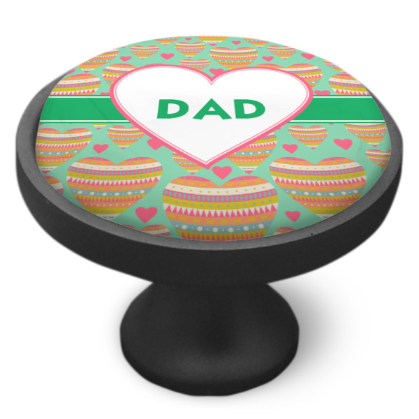 Custom Design - Cabinet Knob - Black - Side