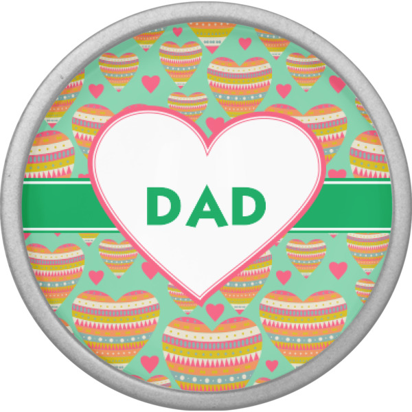 Custom Design - Cabinet Knob - Nickel - Front