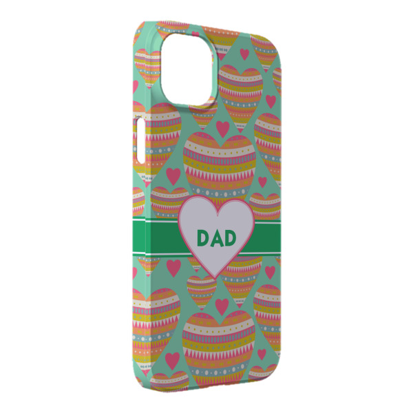 Custom Hearts iPhone Case - Plastic - iPhone 14 Plus (Personalized)