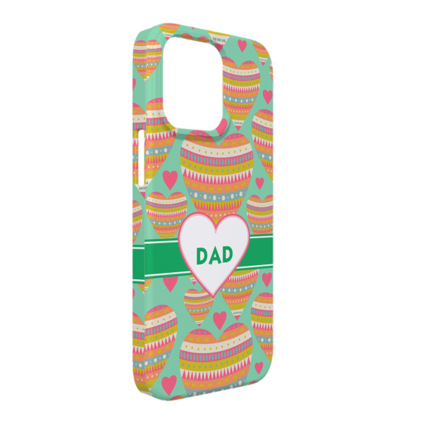 Custom Hearts iPhone Case - Plastic - iPhone 13 Pro Max (Personalized)