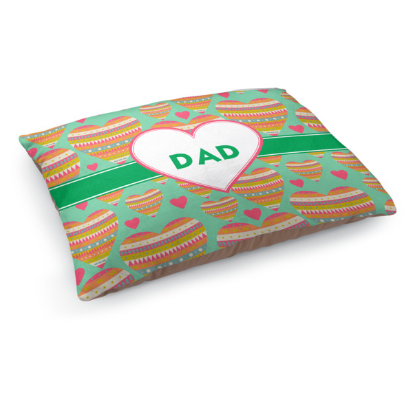 Custom Hearts Dog Bed - Medium w/ Monogram