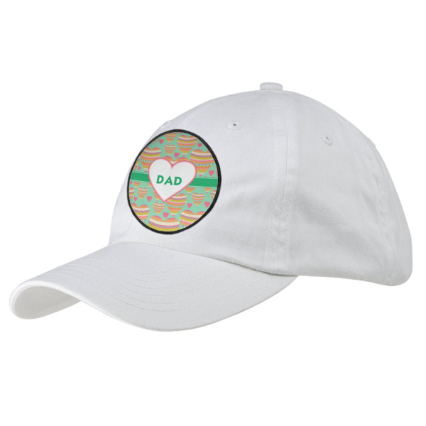 Custom Hearts Baseball Cap - White (Personalized)