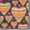 Hearts Wallpaper & Surface Covering (Peel & Stick 24"x 24" Sample)