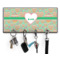 Hearts Key Hanger w/ 4 Hooks w/ Monogram