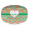 Hearts Plastic Platter - Microwave & Oven Safe Composite Polymer (Personalized)