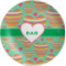 Hearts Melamine Plate (Personalized)