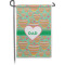 Hearts Small Garden Flag - Double Sided w/ Monograms