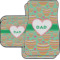 Hearts Car Floor Mats Set - 2 Front & 2 Back (Personalized)