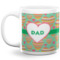 Hearts 20 Oz Coffee Mug - White (Personalized)