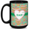 Hearts 15 Oz Coffee Mug - Black (Personalized)