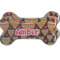 Hearts Ceramic Dog Ornament - Front & Back w/ Monogram