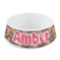 Hearts Plastic Dog Bowl - Small (Personalized)