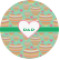 Hearts Multipurpose Round Labels - Custom Sized (Personalized)