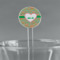 Hearts 7" Round Plastic Stir Sticks - Clear (Personalized)