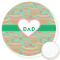 Hearts Printed Cookie Topper - 3.25" (Personalized)