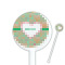 Hearts 5.5" Round Plastic Stir Sticks - White - Single Sided (Personalized)