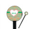 Hearts 7" Round Plastic Stir Sticks - Black - Single Sided (Personalized)