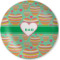 Hearts Melamine Plate - 10" (Personalized)
