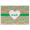 Hearts Laminated Placemat w/ Monogram