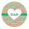 Hearts Round Decal (Personalized)