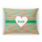 Hearts Rectangular Throw Pillow Case (Personalized)