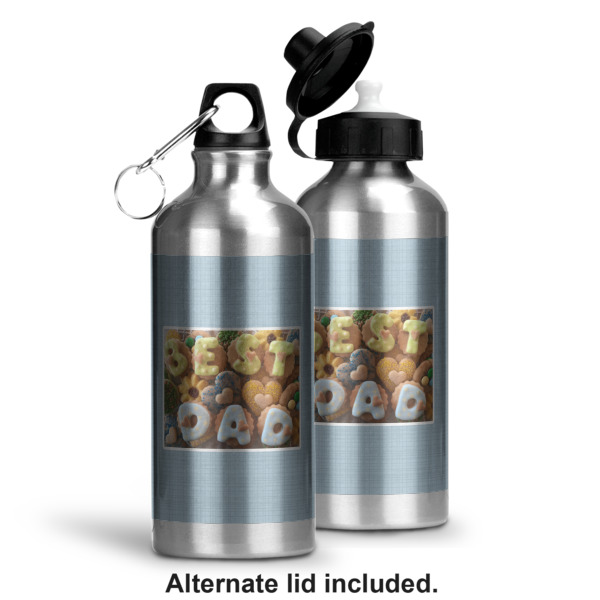 Custom Design - Aluminum Water Bottle - Alternate lid options