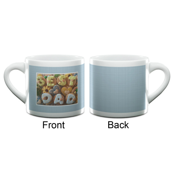 Custom Design - Double Shot Espresso Cup - Single - Front & Back