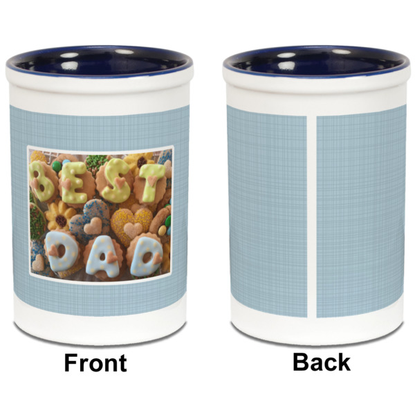 Custom Design - Pencil Holder - Blue - approval