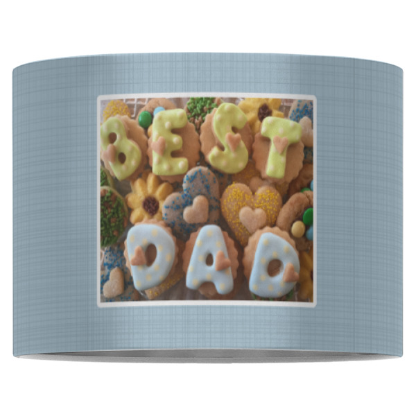 Custom Design - 16" Drum Lampshade - Front (Fabric)