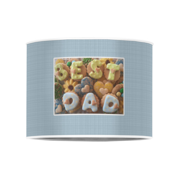 Custom Design - 8" Drum Lampshade - FRONT (Poly Film)