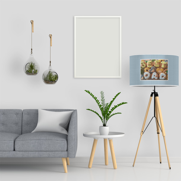 Custom Design - 12" Drum Lampshade - LIFESTYLE