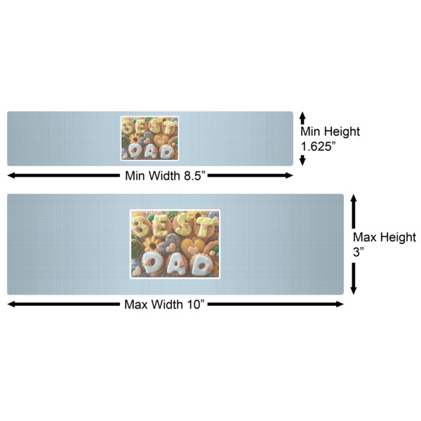 Custom Design - Water Bottle Labels w/ Dimensions