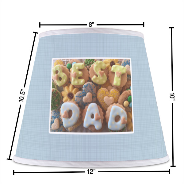 Custom Design - Poly Film Empire Lampshade - Dimensions