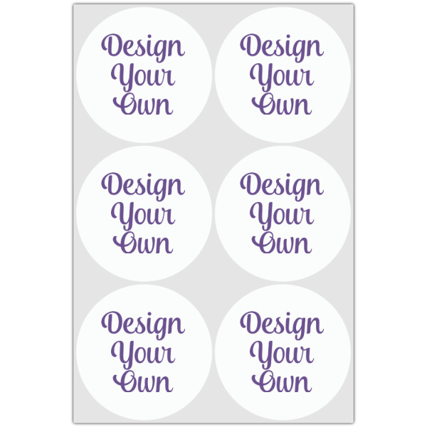 Custom Design - Drink Topper - XLarge - Set of 6