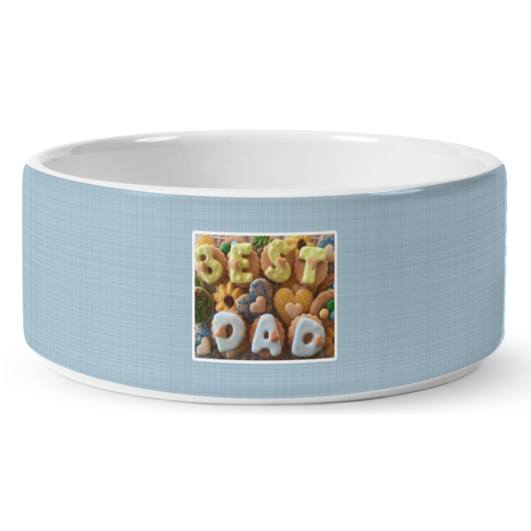 Custom Design - Ceramic Dog Bowl - Medium - Front