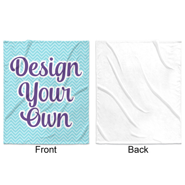 Custom Design - Minky Blanket - 50"x60" - Single Sided - Front & Back