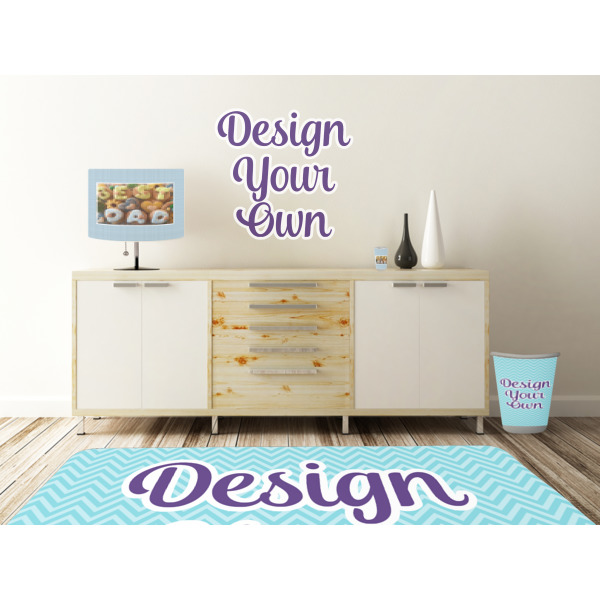 Custom Design - Wall Graphic Decal Wooden Desk